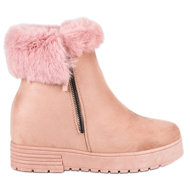 Lucky Shoes Růžové kotníkové boty růžový Lucky Shoes Růžové kotníkové boty růžový