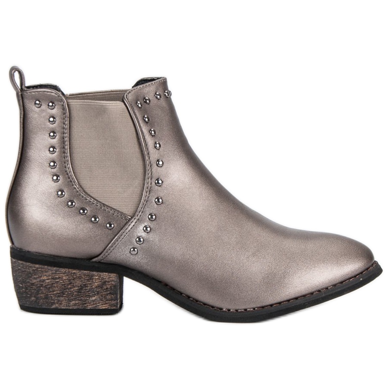 Sweet Shoes Příležitostné stříbrné boty Chelsea šedá