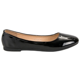 Top Shoes Lakované balerínky černý