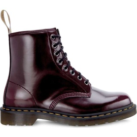 Dr. Martens Vegan 1460 Cherry Red Cambridge kartáč červený