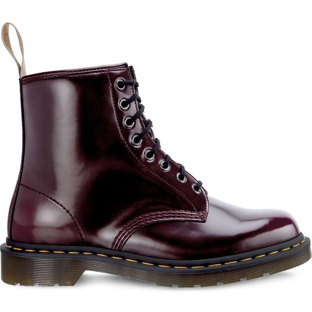 Dr. Martens Vegan 1460 Cherry Red Cambridge kartáč červené
