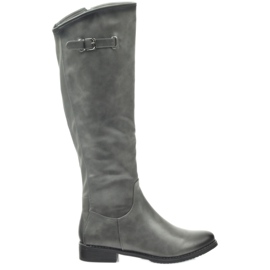 M.Daszyński Důstojníci v botách Daszyński SA131 šedá