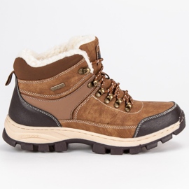 Arrigo Bello Kozačky na lov z ovčí kůže hnědý