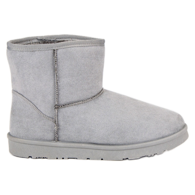 Vices Semišové mukluki svěráky šedá