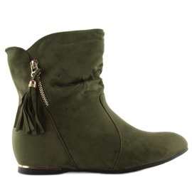 Zelená Dámské saszki boty VQ-362 Green zelený