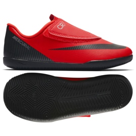 Sálová obuv Nike Mercurial Vapor 12 Club Ps (V) CR7 Ic Jr AJ3107-600 červený červený