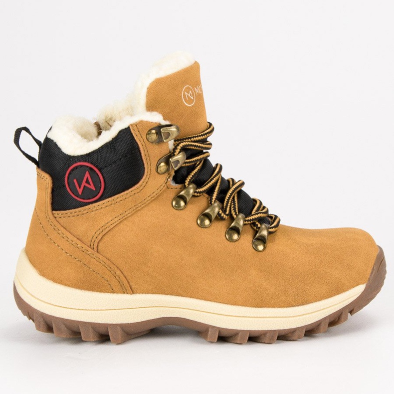 Obuv s ovčí kůží MCKEYLOR žlutá