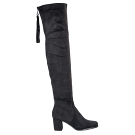 Filippo Semišové mušketýři na pilíři černá Filippo Semišové mušketýři na pilíři černá