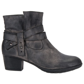 Boty na vysokém podpatku šedá