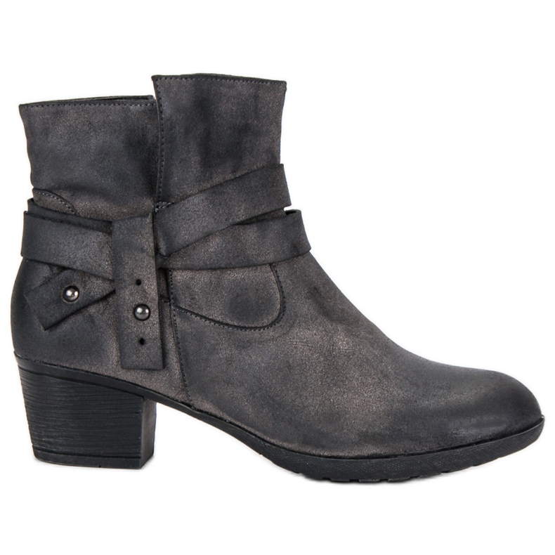 Boty na vysokém podpatku šedá