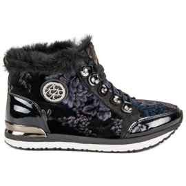 Aclys Módní vázané tenisky černý vícebarevný