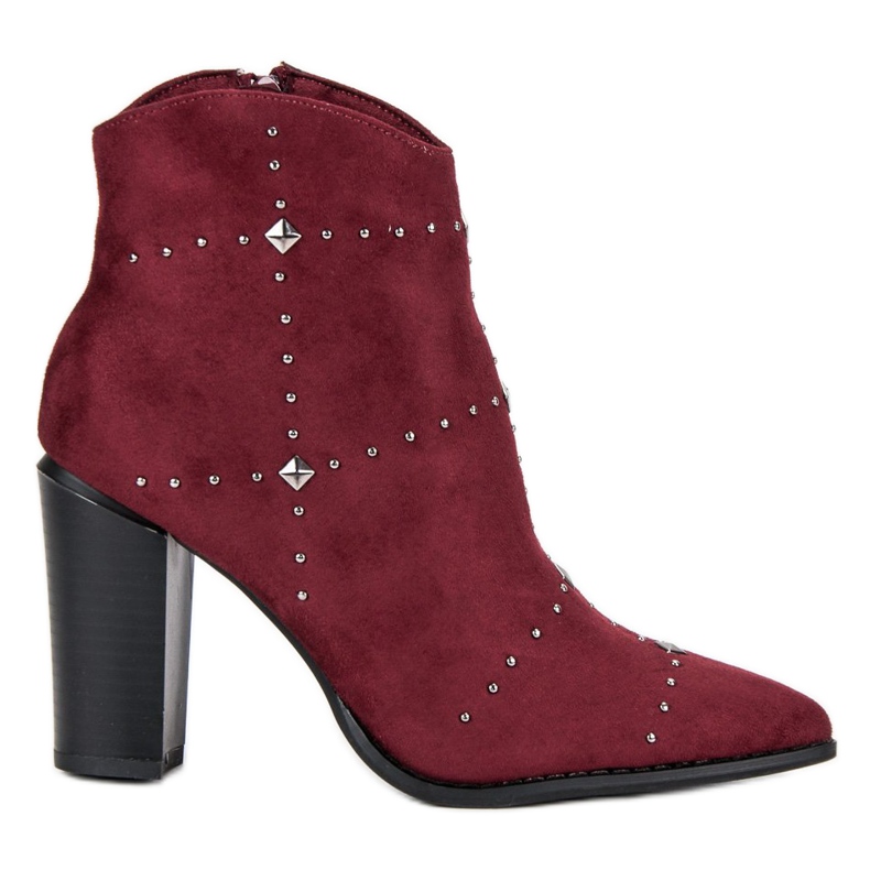 Kylie Vínové semišové boty vícebarevný červené Kylie Vínové semišové boty vícebarevný červené
