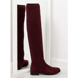 Burgundské boty BM102 červené vícebarevný červený