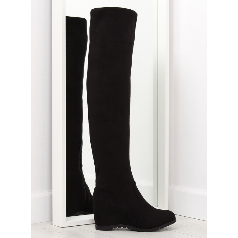 Černé klínové boty 0-68 černé černá