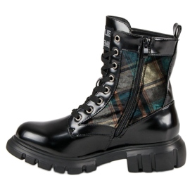 Kylie Zkontrolované boty černý