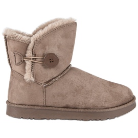 Kylie Semiš Mukluki hnědý