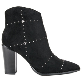 Kylie Semišové černé boty černý