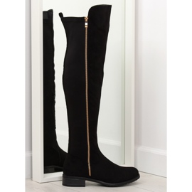 Stehna s elastickým svrškem černé černý