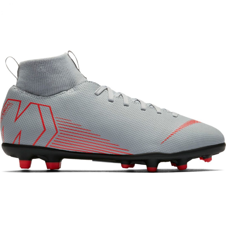 Bílé kopačky Nike Mercurial Superfly 6 Club Mg Jr AH7339 060 bílý bílý