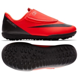 Kopačky Nike Vapor 12 PS CR7 TF JR AJ3108-600 pomerančový