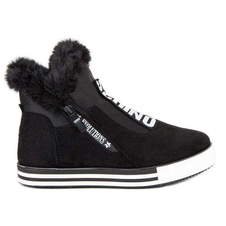 Sportovní klínové podpatky černá