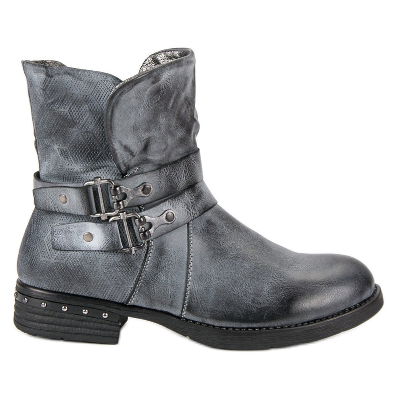 Forever Folie Modré dělnické boty modrý