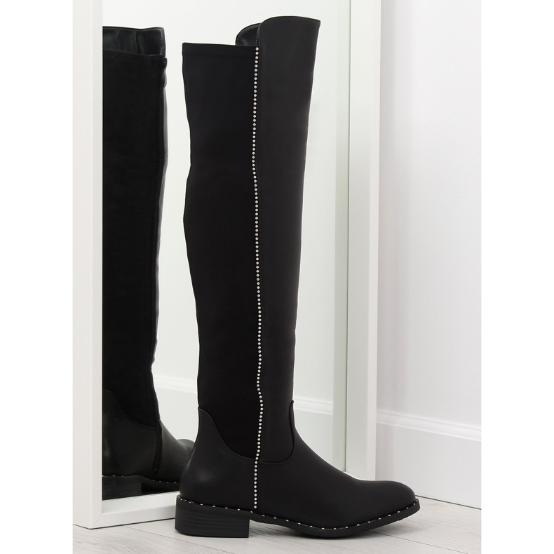 Důstojníci s elastickou horní černou černou 7533-PG černá