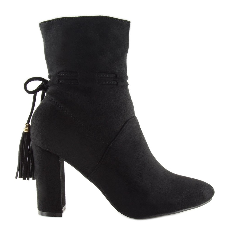 Černá FA183 Černé vysoké podpatky