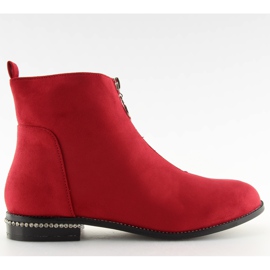 Červené Dámské červené kozačky LL6300 Červené Červené Dámské červené kozačky LL6300 Červené