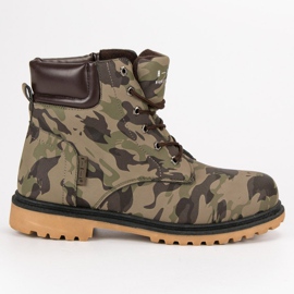 Camo boty zelený vícebarevný
