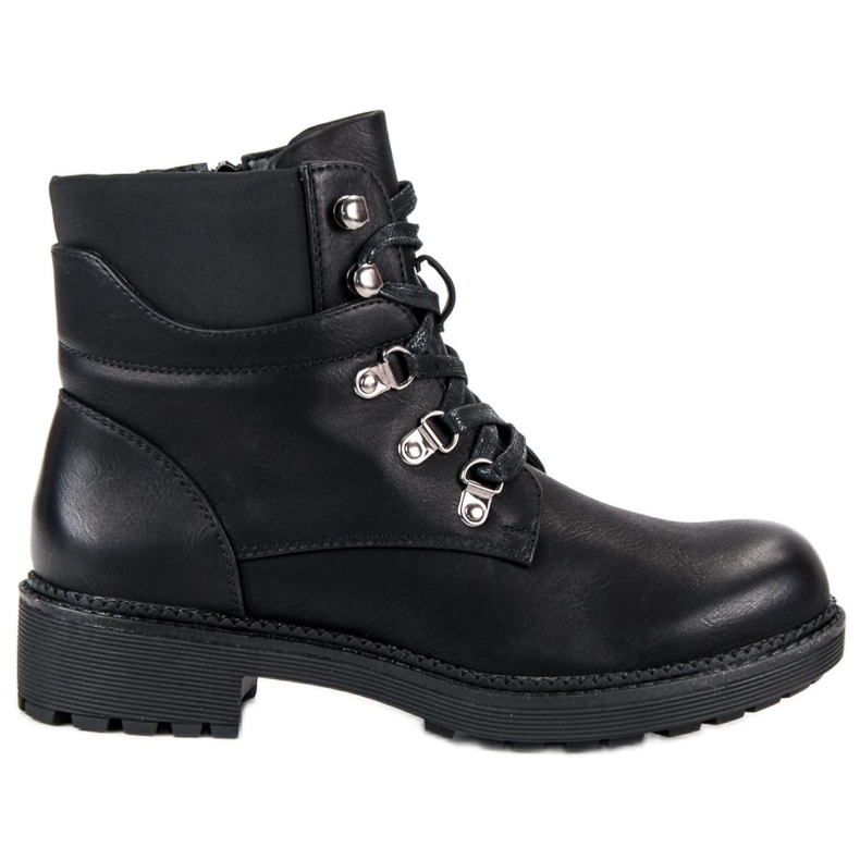 Janessa Pracovníci černé šněrovačky černá