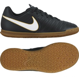 Sálová obuv Nike Tiempo X Rio Iv Ic Jr 897735 002 černý černý