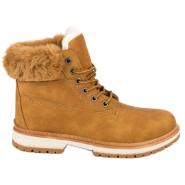 Fgm Paris Velbloudí lovci s kožešinou hnědý