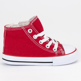 Vysoké červené tenisky červený