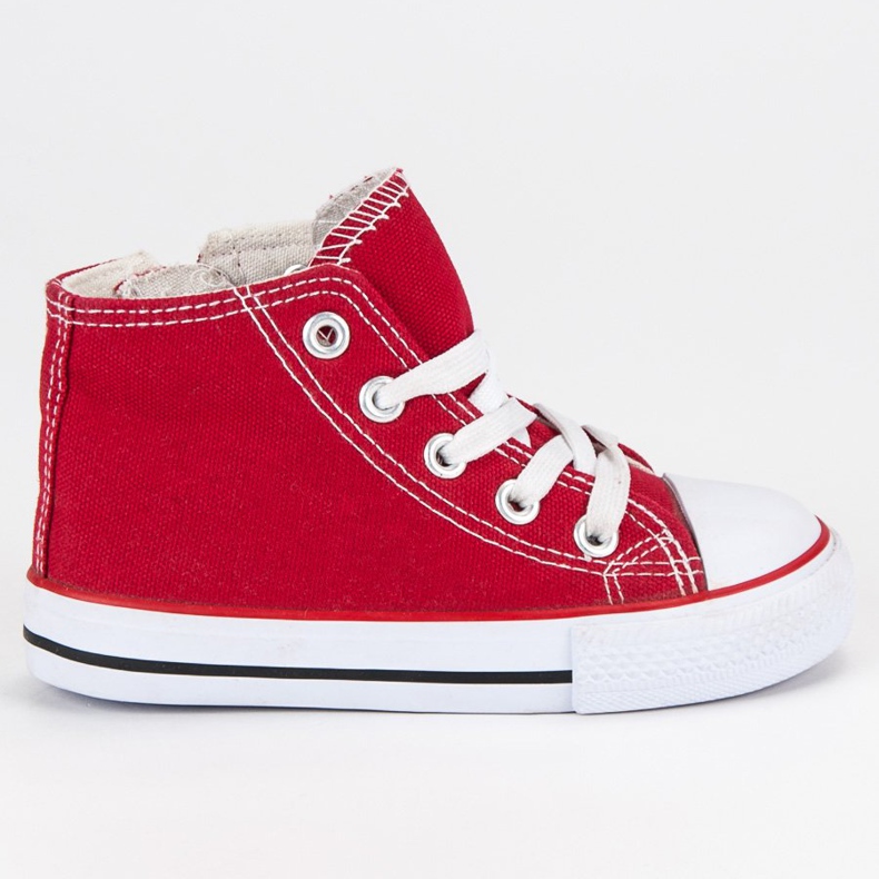 Vysoké červené tenisky