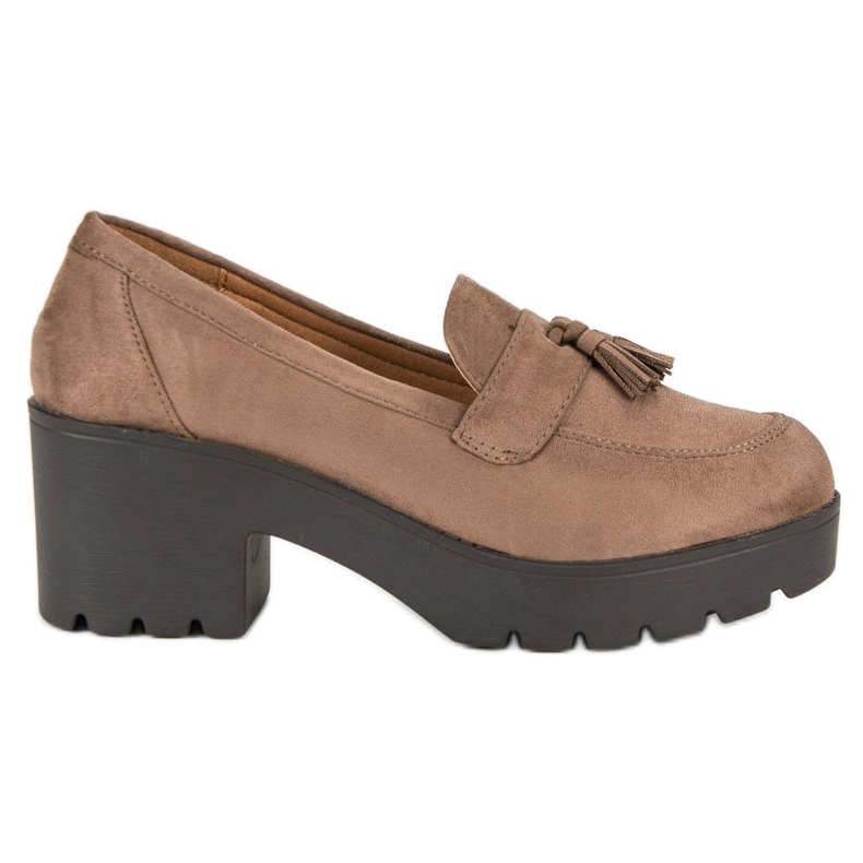 Ch. Creation Stylové mokasínové boty hnědý