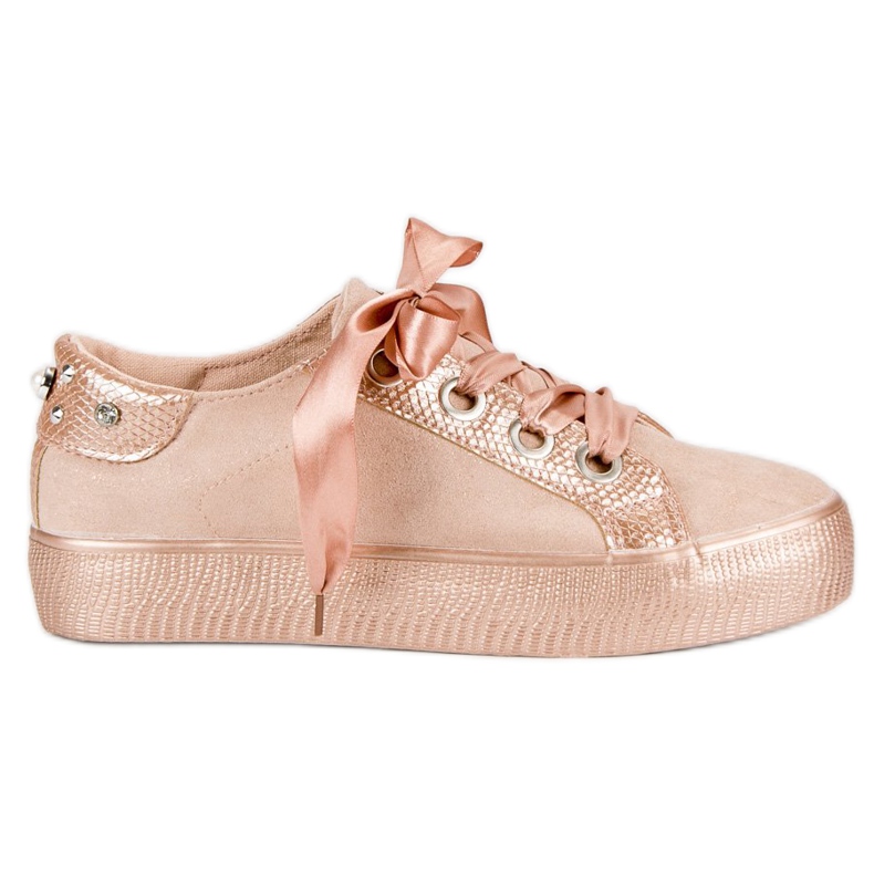 Bestelle Svázaná sportovní obuv šedá