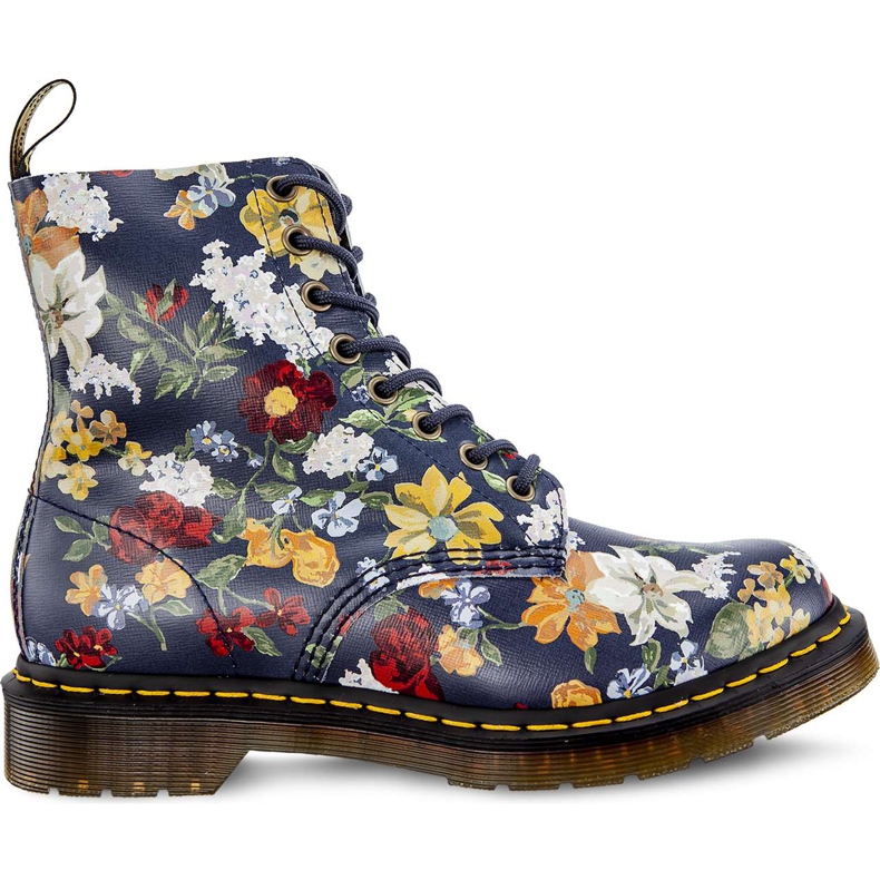Dr. Martens Darcy Floral 1460 Pascal DM'S námořnictvo Darcy květinové backhand slaměné zrno vícebarevný námořnická modrá