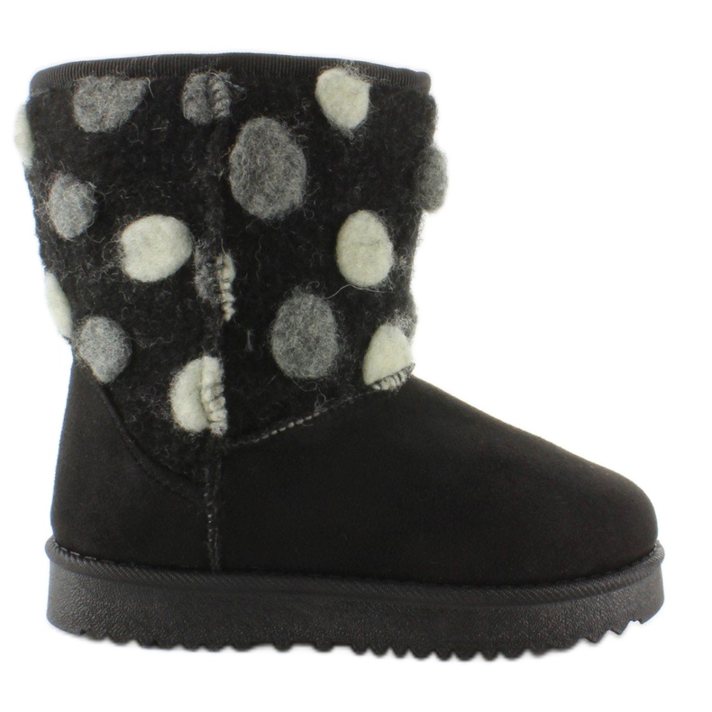 Dětské emuzy s plstěným svrškem k1647405 Černá