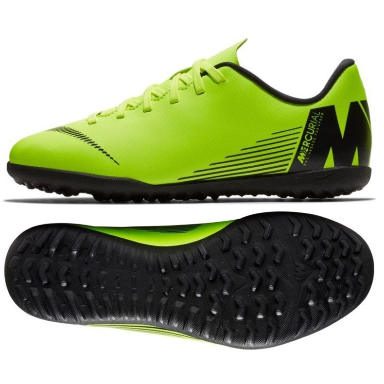 Kopačky Nike Mercurial Vapor X 12 Club Tf Jr AH7355-701 zelená zelená