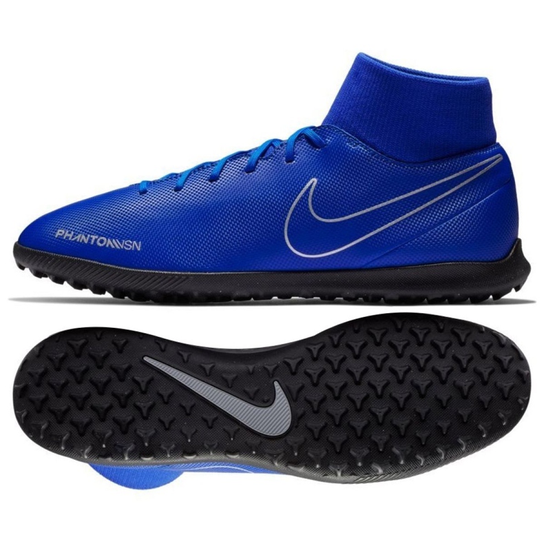 Kopačky Nike Phantom Vsn Club Df Tf M AO3273-400 vícebarevný modrý