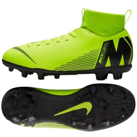 Kopačky Nike Mercurial Superfly 6 Club Mg Jr AH7339-701 zelený zelený