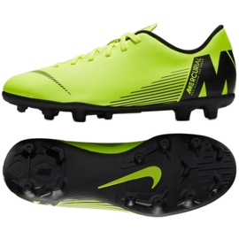 Kopačky Nike Mercurial Vapor 12 Club Mg Jr AH7350-701 vícebarevný zelený