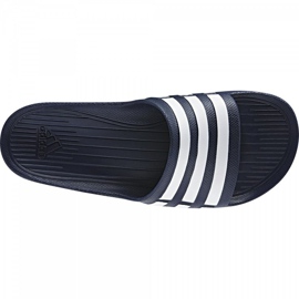 Pantofle Adidas Duramo Slide G15892 bílý námořnická modř