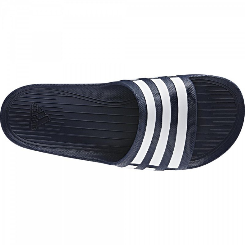 Pantofle Adidas Duramo Slide G15892 bílý námořnická modrá