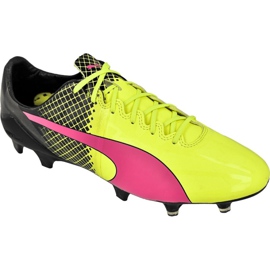 Kopačky Puma evoSPEED 5.5 Tricks Fg M 10359601 žlutá, žlutá, růžová žluť