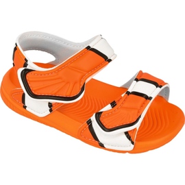 Adidas Disney Akwah 9 I Nemo Kids AF3921 sandály bílý pomerančový