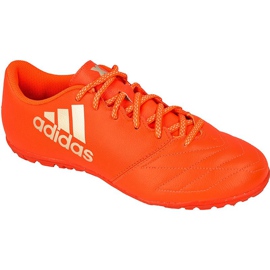 Kožené kopačky Adidas X 16.3 Tf M červený