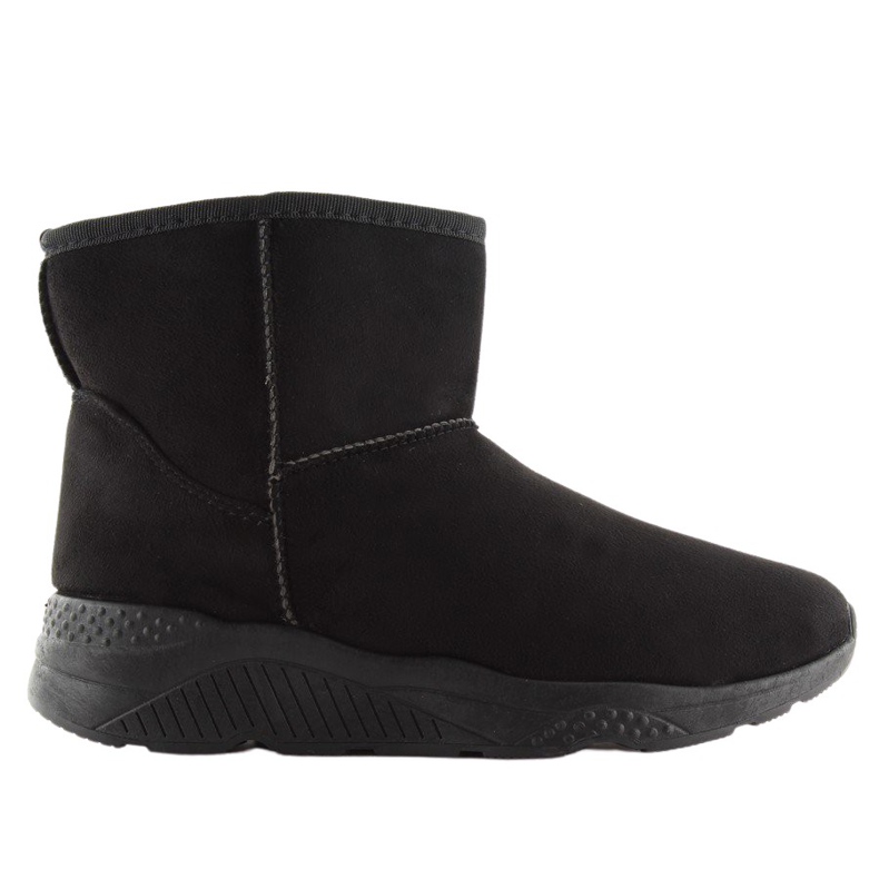 Černé dámské sněhové boty D009 Black černá