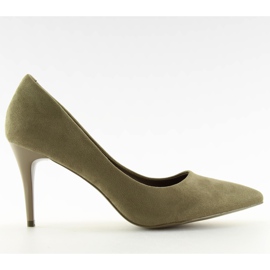Suede olivové kolíky LEI-90 Olive II-GAT zelený